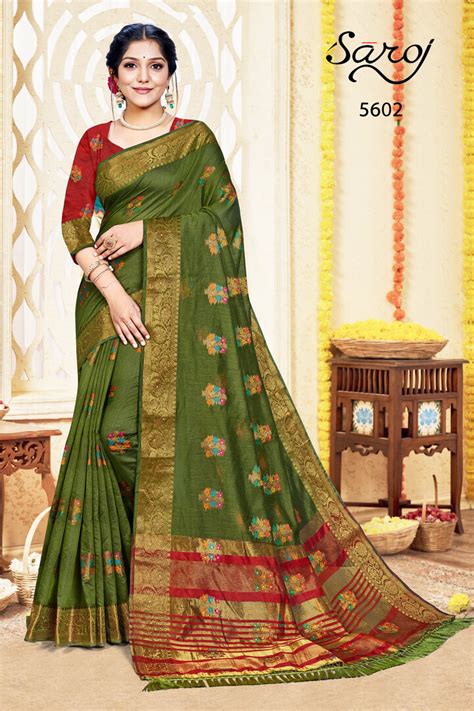 Saroj Varkalaam 4 Festive Wear Cotton Silk Saree Collection :textileexport