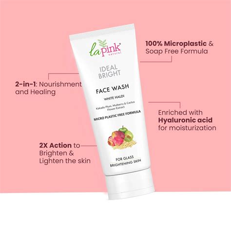 Buy Ideal Bright Face Wash for Men & Glass Skin Online – Lapink – La Pink