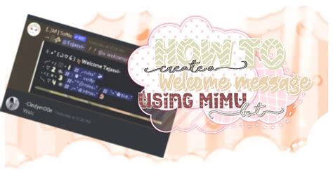 Image result for Mimu Bot Welcome Tutorial