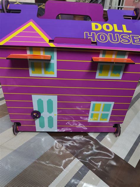 EQIQ Think Labs Big Wooden Doll House for Girls | Foldable, Easy to ...