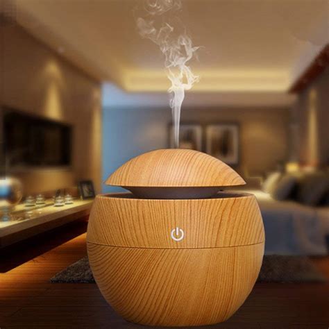 UNIK BRAND™ Wood Humidifier Aroma Oil Diffuser Ultrasonic Cool Mist ...