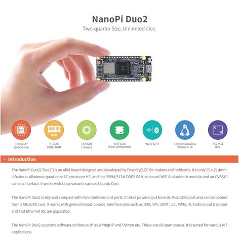 NanoPi Duo2 Open Source Allwinner H3 Quad-core | Ubuy India