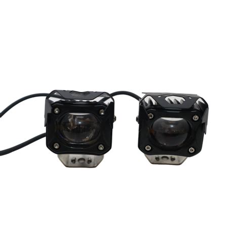 Single Oval Lens LED Fog Lights Without Fan | Motocare