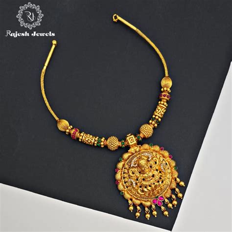 Silver Gold Plated Necklace – Rajesh Jewels