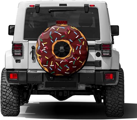 Amazon.com: Foruidea Donut Spare Tire Cover with Backup Camera Hole ...