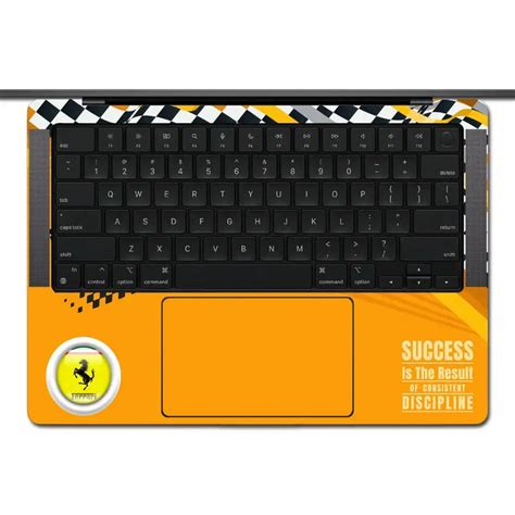 Success is the Result of Consistent Discipline Yellow Race Car Laptop ...