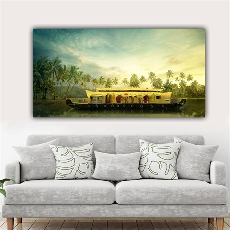 Buy A Boat Canvas Painting for Stunning Wall Decor | The Seven Colours
