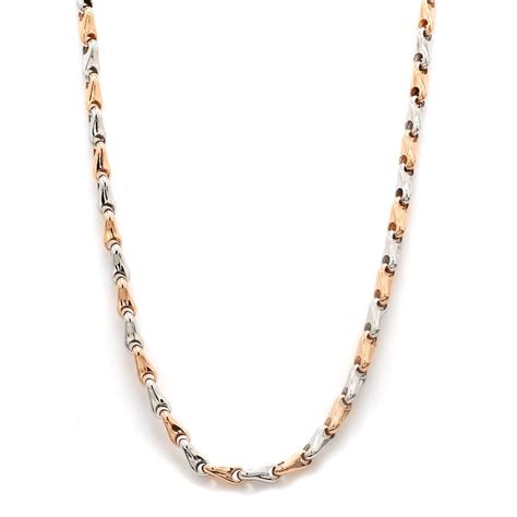 Platinum & Rose Gold Chain for Men JL PT CH 1103