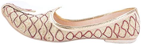 Keshiha's Boys Gold & Maroon Jute Juti - 13 UK: Buy Online at Low ...