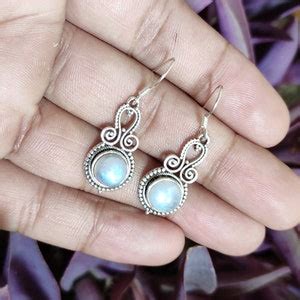 Buy Moonstone Earrings, 925 Silver Earring, Inspirational Earring ...