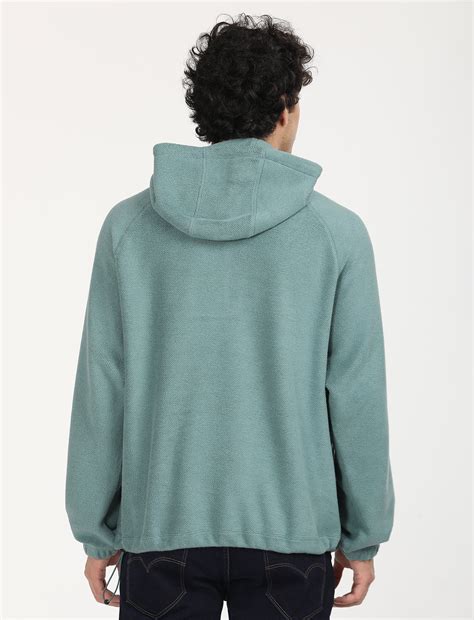 Men's Solid Green Hooded Sweatshirt – Levis India Store
