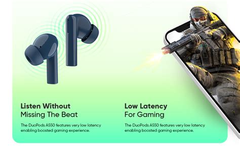 Mivi DuoPods A550 Truly Wireless in Ear Earbuds with Quad Mic ENC ...