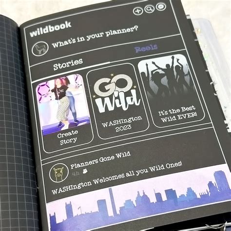 Go Wild Official Merchandise | Wild Days Planner | Blackout | Printed ...