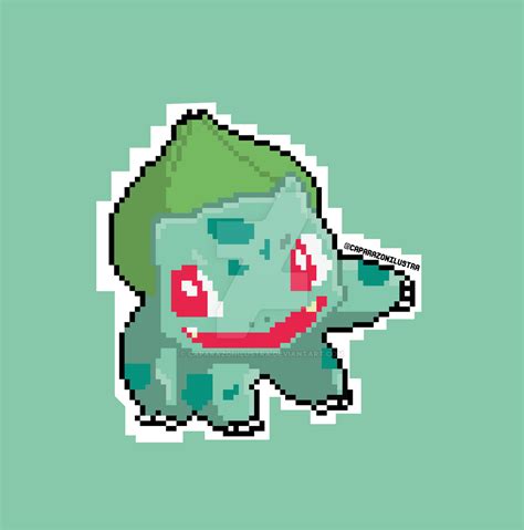 Bulbasaur pixel art by caparazonilustra on DeviantArt