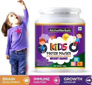 AktiveHerbals Protein powder weight gainer for kids with multivitamin ...
