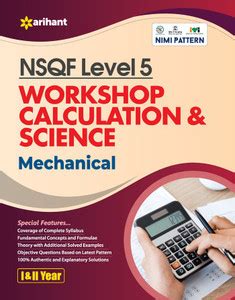 NSQF Level 5 Workshop Calculation & Science Mechanical 1 and 2 Year ...
