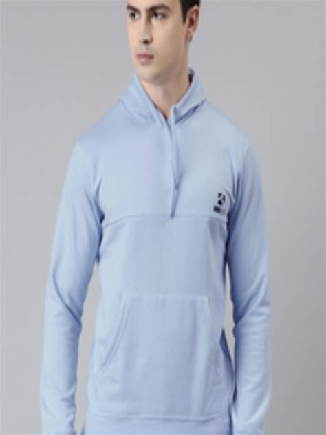 Buy TOM BURG Men Blue Hooded Fleece Sweatshirt - Sweatshirts for Men ...