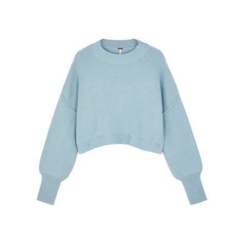 Popular Designer Free People Light Blue Sweaters | Editorialist