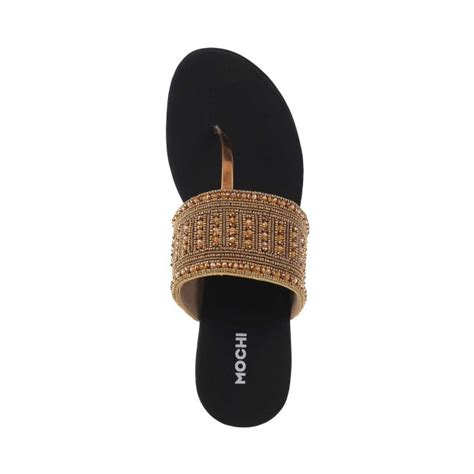 Buy Mochi Women Antique-Gold Casual Slip Ons Online | SKU: 35-4853-28 ...