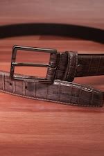 Buy Men Brown Textured Leather Belt Online - 39708574 | Peter England