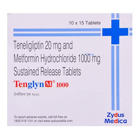 Tenglyn M 1000 Tablet | Uses, Side Effects, Price | Apollo Pharmacy