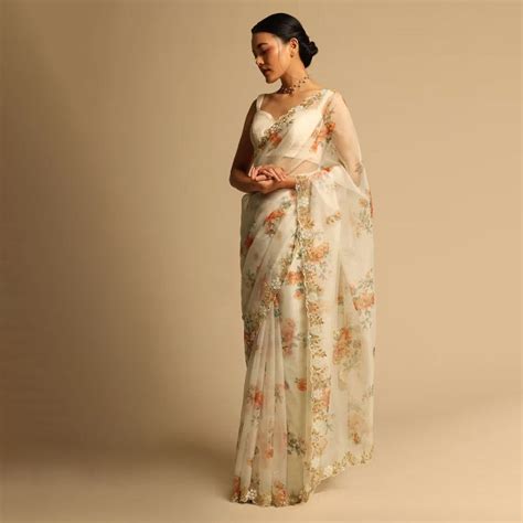 Shop White Sarees Under INR 10,000 Online | LBB