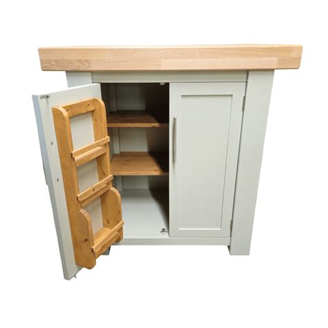 36 Inch Corsair Butchers Block Kitchen Island oak top with full cupboards