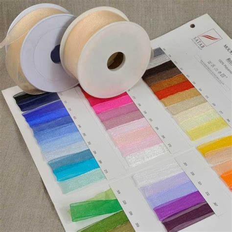 Rouleaux de ruban organza 25 m largeur 50 mm - A&A Patrons