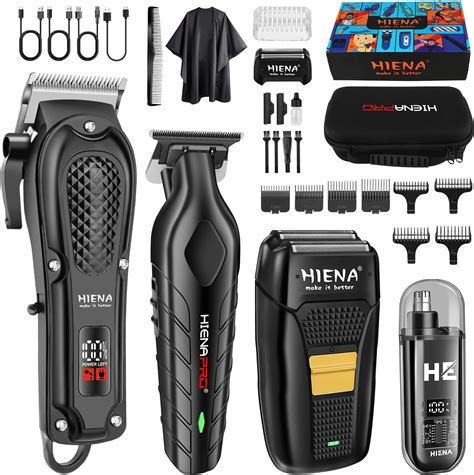 Amazon.com: HIENA PRO Professional Hair Clipper Set for Men, Cordless ...