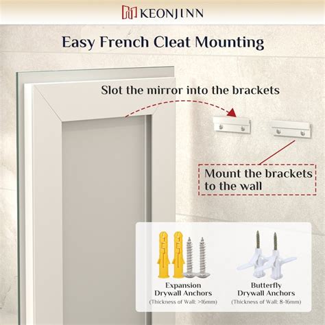 Keonjinn Backlit + Frontlit Tempered Glass Bathroom Mirrors 24-in x 32 ...