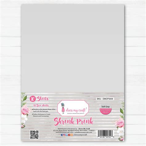 Shrink Prink - Soft Gray Frosted Glass Sheet - Pack of 10 Sheets ...