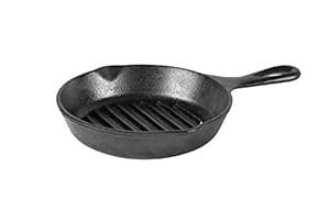 Buy Lodge Cast Iron Grill Pan, 6.5 Inches, Black, 1 Piece Online at Low ...