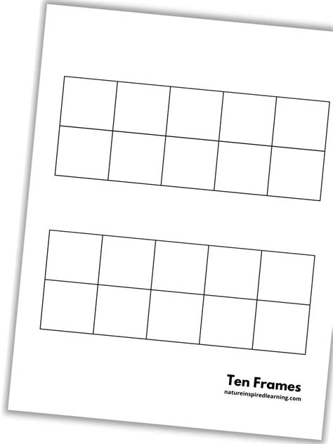 Blank Double Ten Frames Printable - Infoupdate.org