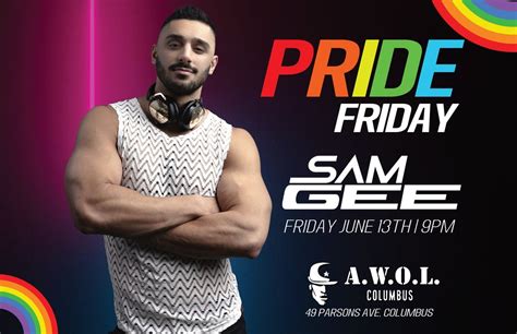 DJ Sam Gee : Pride Friday, Awol Bar, Columbus, 13 June 2025 | AllEvents