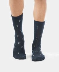 Buy Compact Cotton Crew Length Socks with StayFresh Treatment - Black ...