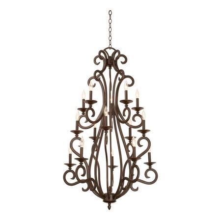 Kalco Fifteen Light Tortoise Shell Chocolate Silk Glass Open Frame ...