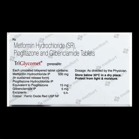TRIGLYCOMET 15MG TABLET 10'S Price, Uses, Side Effects & Substitutes ...