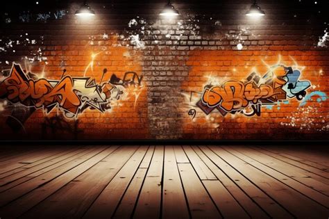 Graffiti background and empty space | Premium AI-generated image