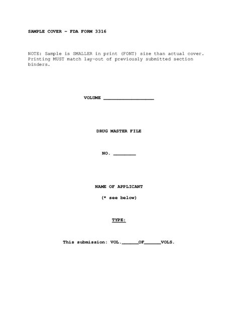 Fillable Online cacmap.fda.govmedia72293Attachment II Sample Formats ...