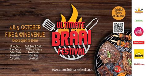 Ultimate Braai Festival 2025, Fire and Wine Venue, Pretoria, 4 October ...