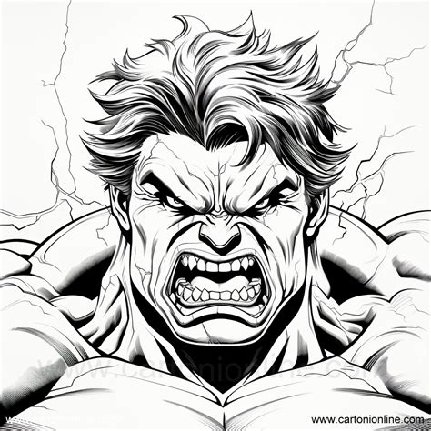 Incredible Hulk Coloring Pages Free Printable