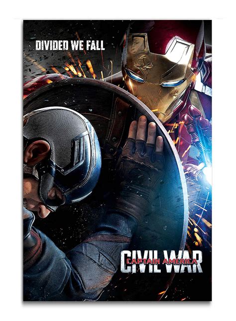 Buy Tamatina Hollywood Movie Wall - Civil War - Captain America vs Iron ...