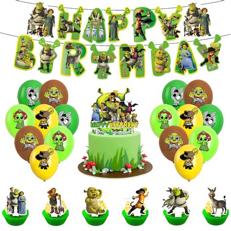 Buy Shrek Birthday Party Decorations Shrek Birthday Decoration Shrek ...