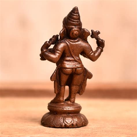 Handmade Lord Ganesha Copper Statue for Prayer Room