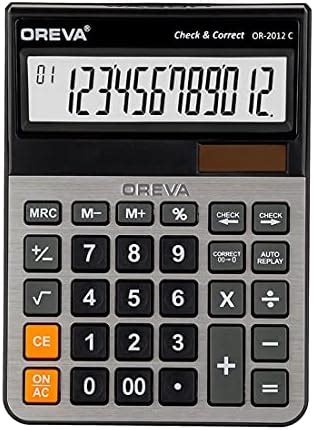 Oreva Calculator Check & Correct 12 Digits 120 Steps Check (OR-2012C ...