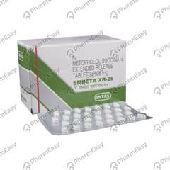 Embeta Xr 25 MG Tablet (10): Uses, Side Effects, Price & Dosage | PharmEasy