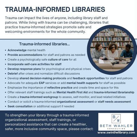 Image result for Creating a Trauma Informed Library