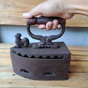 Jual JUMBO setrika arang ayam jago original besar besi jadul vintage ...