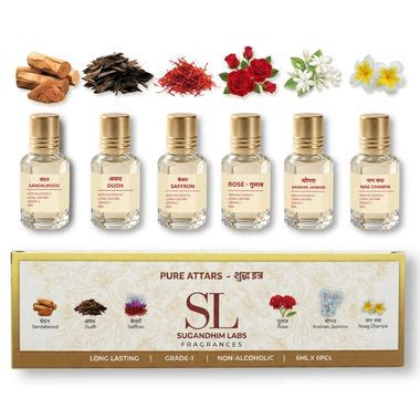 Attar Boxes of 6 (6ml Each) | Premium Attar Gift Sets – World of Perfumers