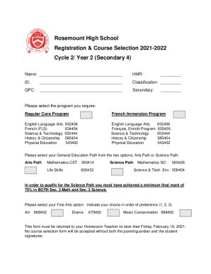 Fillable Online Registration Guides - Rosemount High School - District ...